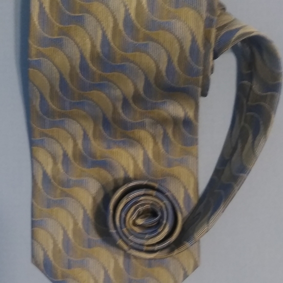 Stefano Conti blue, gray men's necktie - Picture 7 of 7